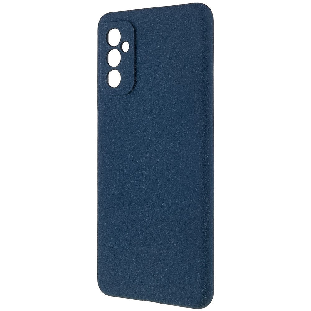 For Samsung Galaxy M23 5G / F23 5G Soft TPU Phone Case Double-Sided Matte Shockproof Back Cover - Dark Blue