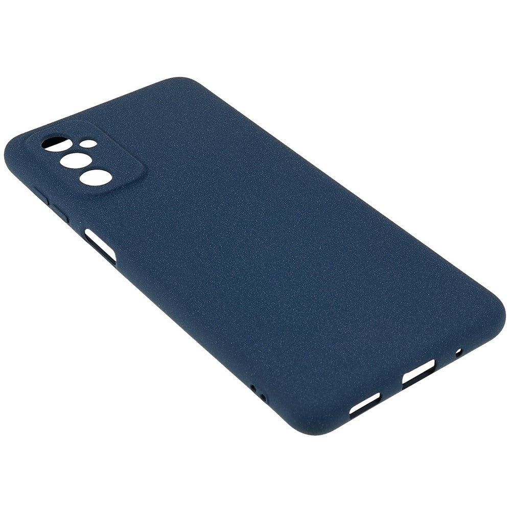 For Samsung Galaxy M23 5G / F23 5G Soft TPU Phone Case Double-Sided Matte Shockproof Back Cover - Dark Blue
