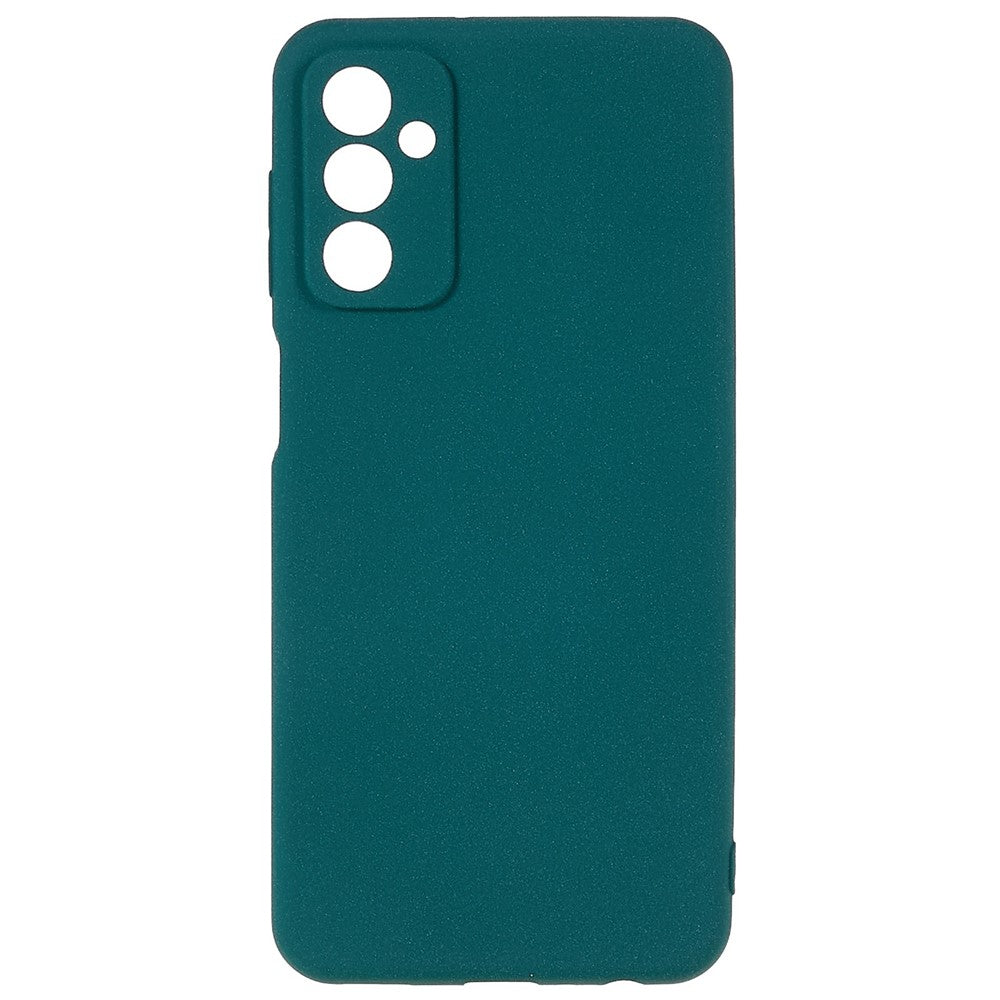 For Samsung Galaxy M23 5G / F23 5G Soft TPU Phone Case Double-Sided Matte Shockproof Back Cover - Dark Green
