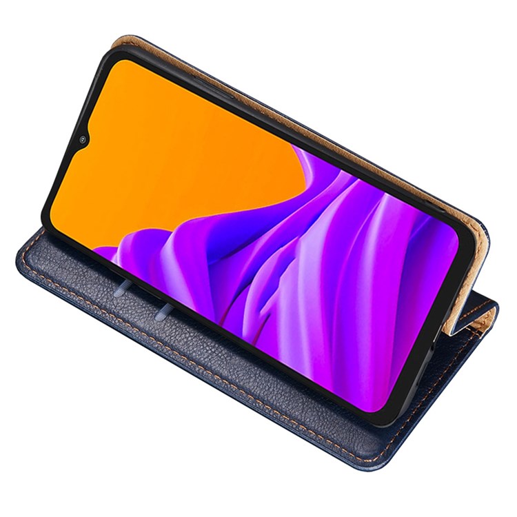Magnetic Auto Closure Leather Phone Case for Oppo A57 4G / A57s 4G, Foldable Stand Wallet All-round Protective Shell - Rose Gold