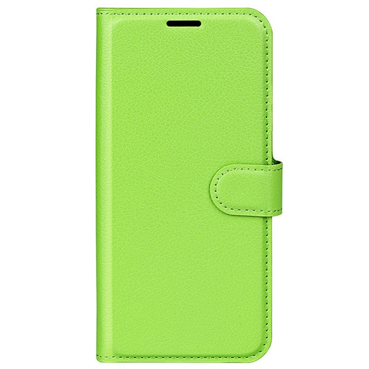 For Realme C30 4G Litchi Texture PU Leather Stand Phone Case Anti-scratch Wallet Protective Cover - Green