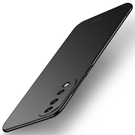 MOFI JK PC Series-1 Shield for Honor 70 Pro 5G Scratch-resistant Matte Hard PC Back Case Well-protected Phone Shell with Strap - Black
