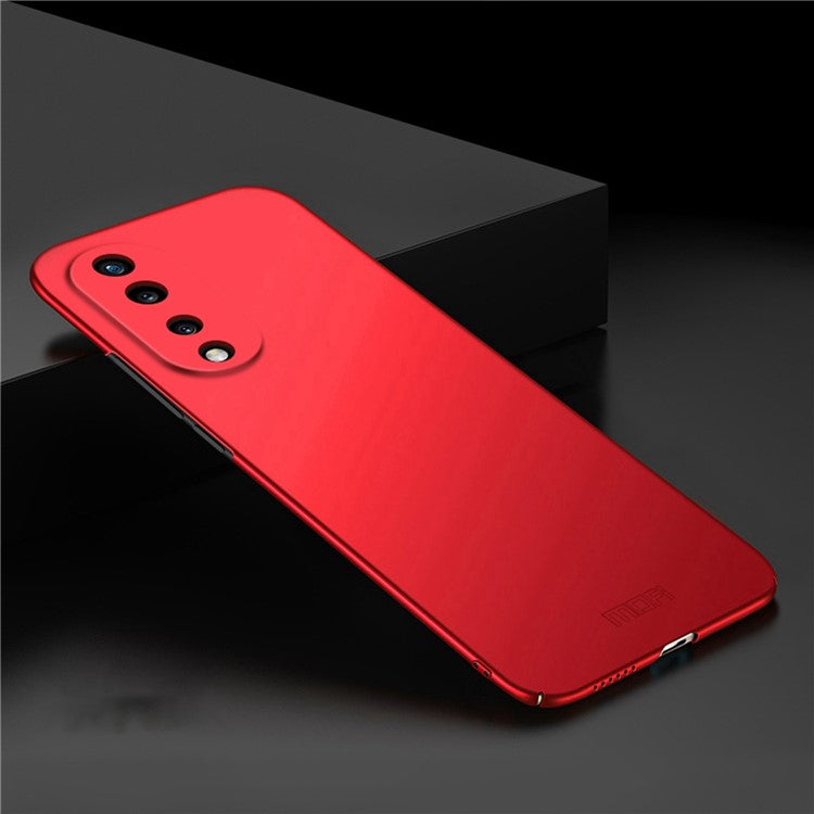 MOFI JK PC Series-1 Shield for Honor 70 5G Wear-resistant Matte Hard PC Back Case Well-protected Phone Cover with Strap - Red
