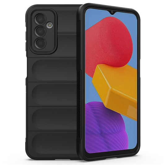 For Samsung Galaxy M13 4G Precise Cutout Anti-drop Protective Phone Cover Rugged Back TPU Case - Black