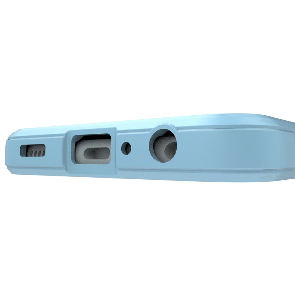 For Samsung Galaxy M13 4G Precise Cutout Anti-drop Protective Phone Cover Rugged Back TPU Case - Baby Blue