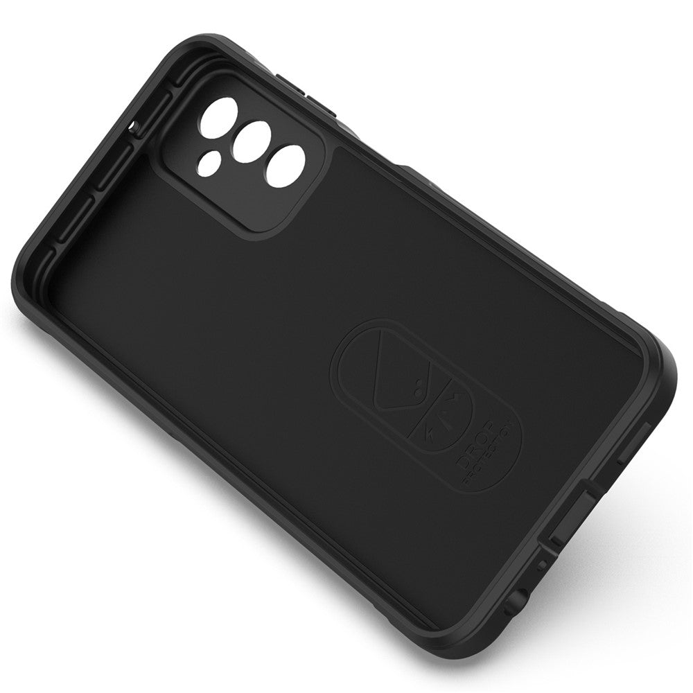 For Samsung Galaxy M13 4G Precise Cutout Anti-drop Protective Phone Cover Rugged Back TPU Case - Light Grey