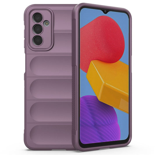 For Samsung Galaxy M13 4G Precise Cutout Anti-drop Protective Phone Cover Rugged Back TPU Case - Light Purple