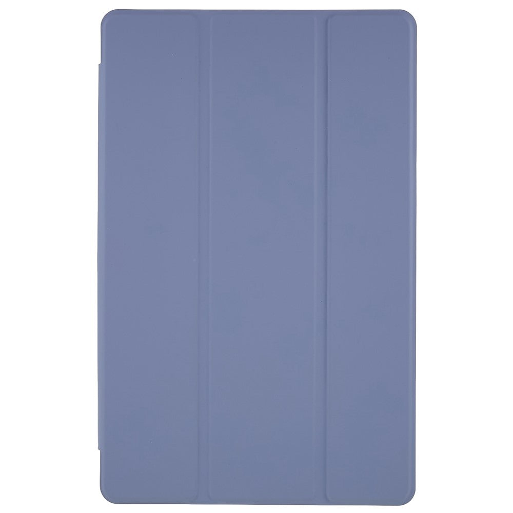 For Lenovo Tab M10 Plus (3rd Gen) / Xiaoxin Pad 2022 10.6 inch Light Thin Anti-wear PU Tablet Case Matte TPU Trifold Stand Cover - Baby Blue