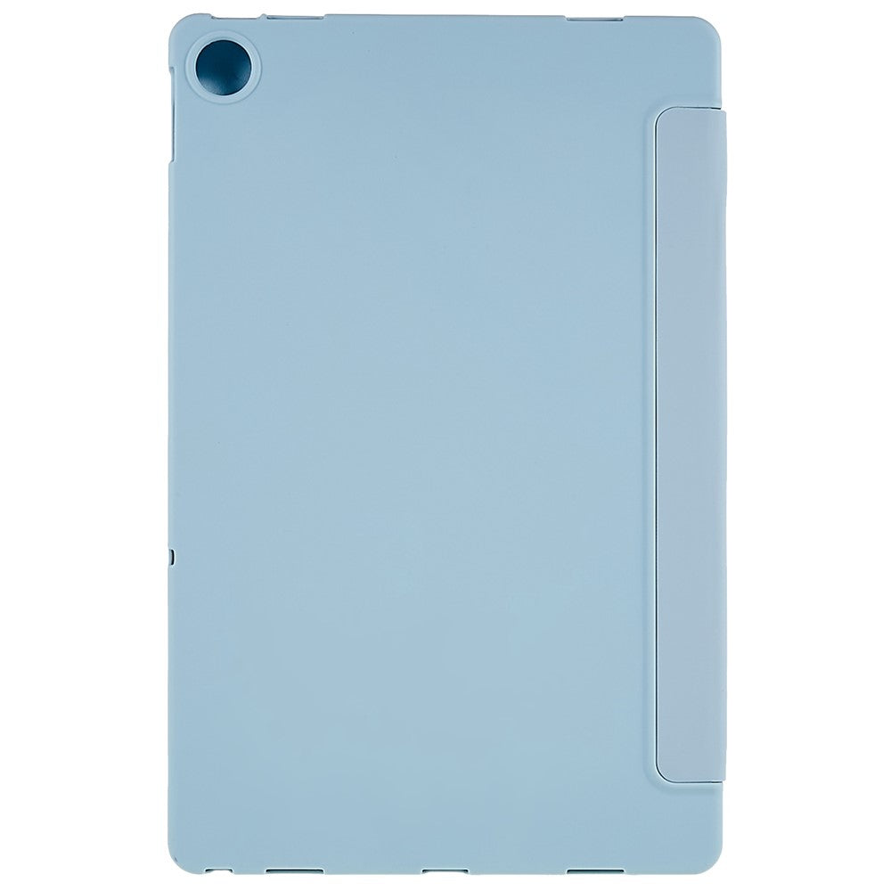 For Lenovo Tab M10 Plus (3rd Gen) / Xiaoxin Pad 2022 10.6 inch Light Thin Anti-wear PU Tablet Case Matte TPU Trifold Stand Cover - Sky Blue