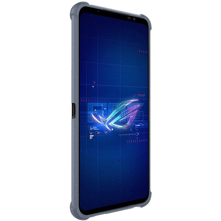 IMAK for Asus ROG Phone 6 Pro 5G Scratch-resistant Matte Texture Anti-drop Airbag TPU Well-protected Mobile Phone Case Cover - Grey