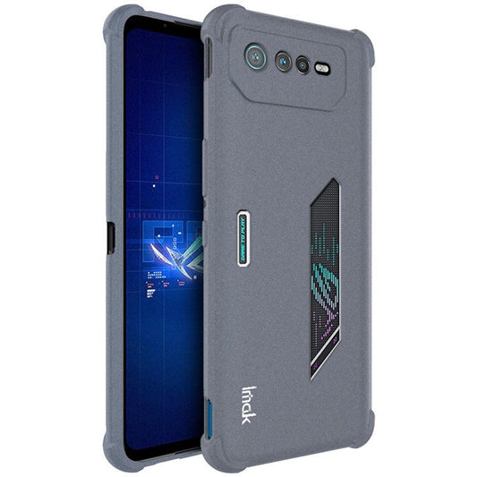 IMAK for Asus ROG Phone 6 5G Matte Texture Drop-proof Airbag TPU Wear-resistant Mobile Phone Case Shell - Grey