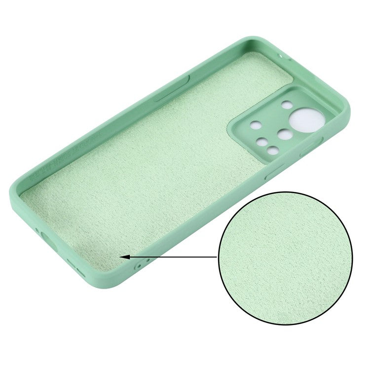 For OnePlus Nord 2T 5G Silicone Phone Case Drop-proof Bumper Cover Mobile Phone Protector - Green