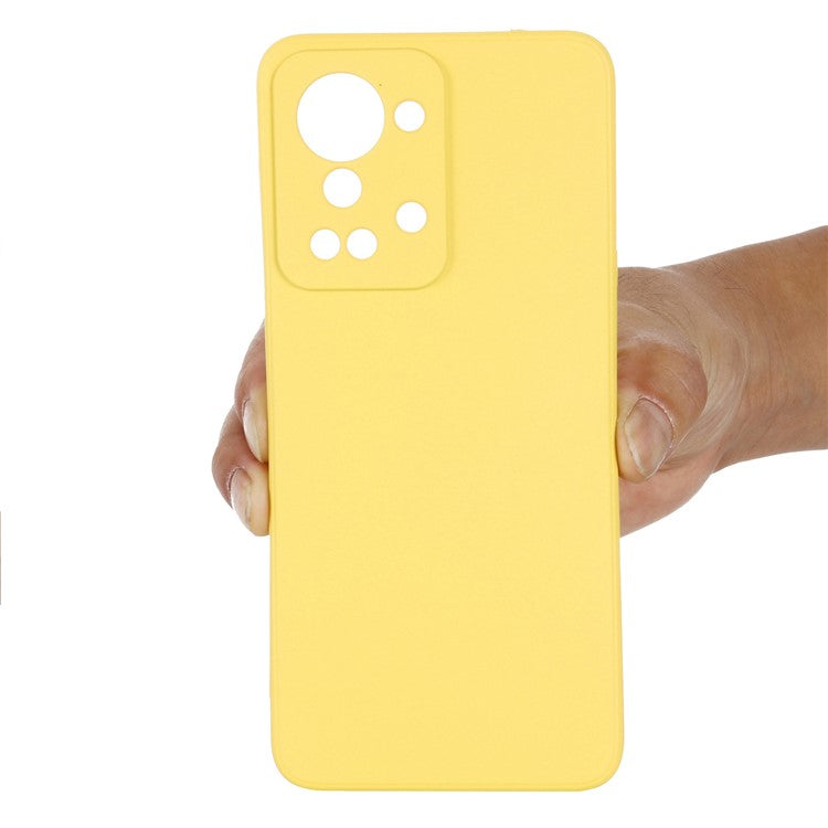 For OnePlus Nord 2T 5G Silicone Phone Case Drop-proof Bumper Cover Mobile Phone Protector - Yellow
