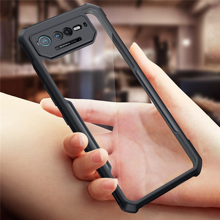 XUNDD For Asus ROG Phone 6 5G / 6 Pro 5G Hard Acrylic Back Soft TPU Frame Case Anti-drop Phone Back Cover