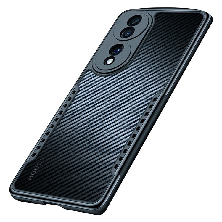 XUNDD for Honor 70 5G Four Corners Airbag Anti-fall Phone Case Matte Anti-fingerprint Acrylic + TPU Back Cover