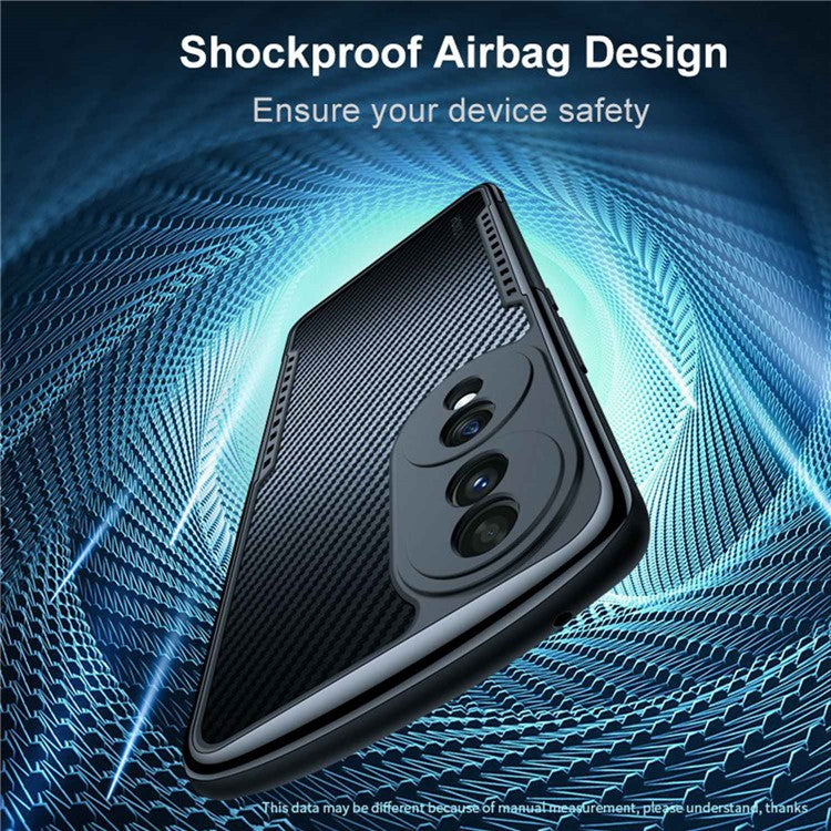 XUNDD for Honor 70 5G Four Corners Airbag Anti-fall Phone Case Matte Anti-fingerprint Acrylic + TPU Back Cover