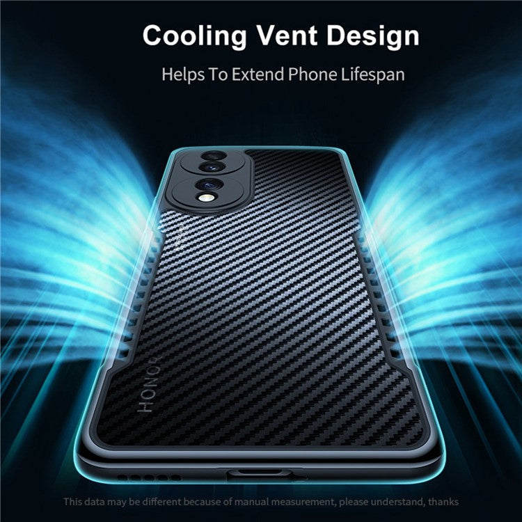 XUNDD for Honor 70 5G Four Corners Airbag Anti-fall Phone Case Matte Anti-fingerprint Acrylic + TPU Back Cover