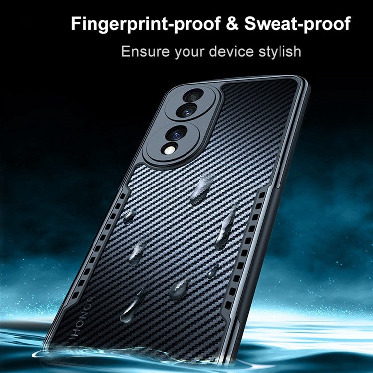 XUNDD for Honor 70 5G Four Corners Airbag Anti-fall Phone Case Matte Anti-fingerprint Acrylic + TPU Back Cover