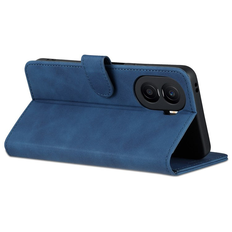 AZNS For Honor X40i 5G PU Leather Flip Phone Cover Anti-drop Protection Stand Wallet Case - Blue