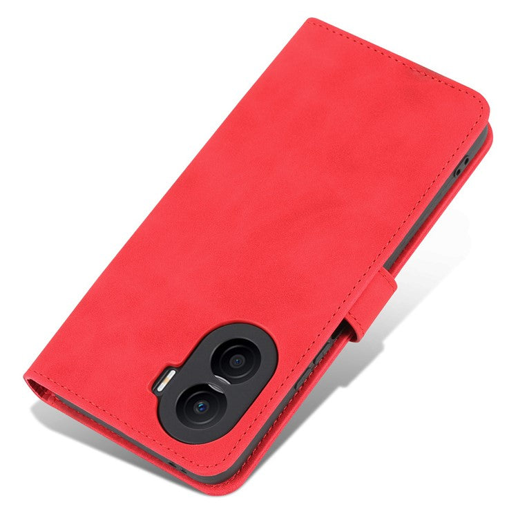 AZNS For Honor X40i 5G PU Leather Flip Phone Cover Anti-drop Protection Stand Wallet Case - Red