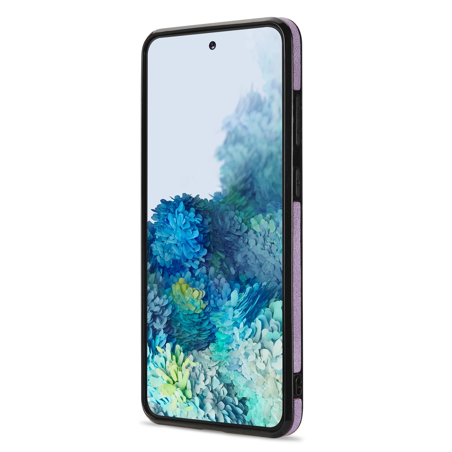 N.BEKUS Anti-fall Phone Case For Samsung Galaxy S20 FE / S20 FE 5G / S20 FE 2022 / S20 Lite, Vertical Card Holder Kickstand PU Leather+TPU RFID Blocking Phone Cover - Purple