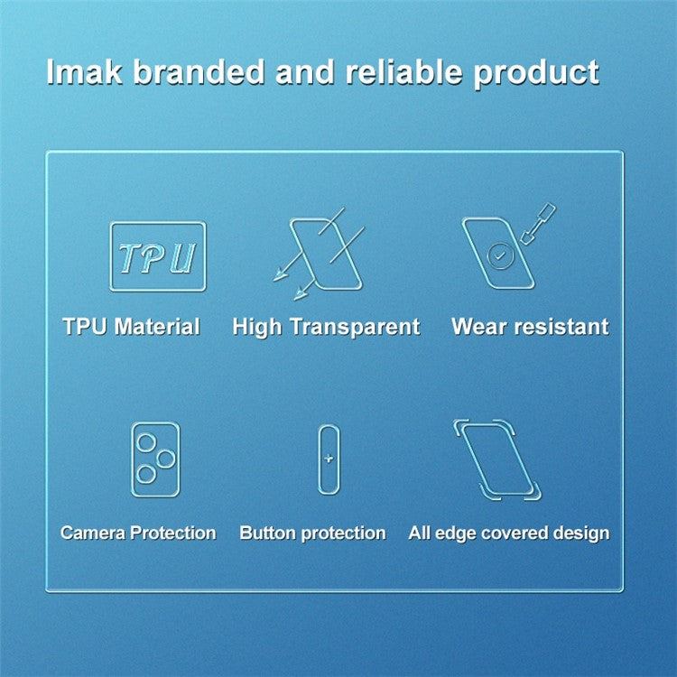 IMAK UX-5 Series for Realme GT2 Explorer Master 5G Clear Crystal Soft Flexible TPU Case Drop Protection Shockproof Back Cover