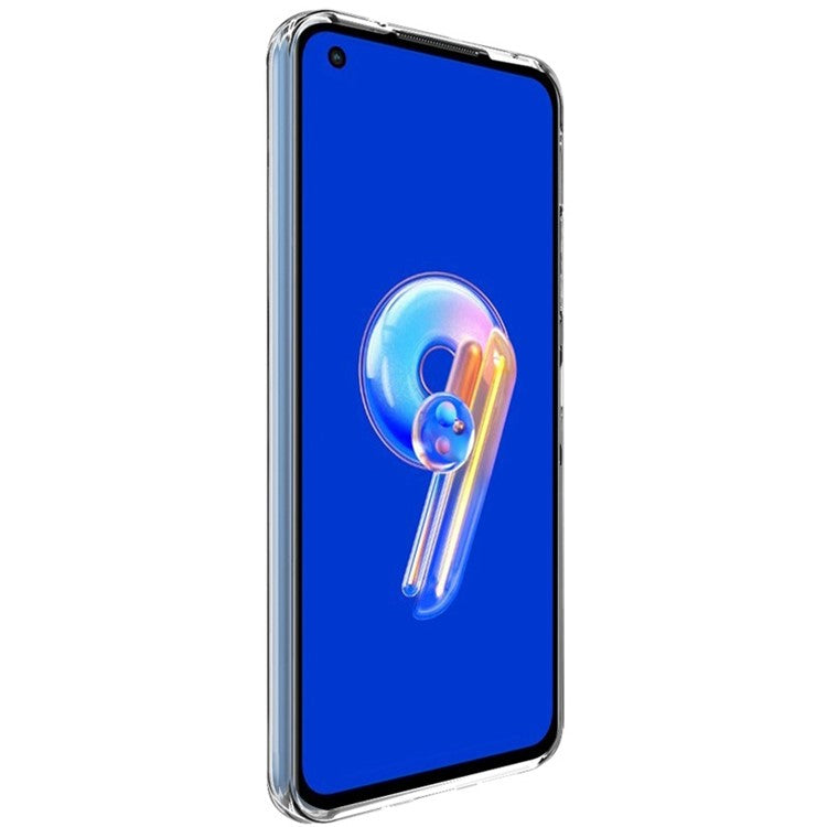 IMAK UX-5 Series for Asus Zenfone 9 5G Clear Shockproof TPU Case Slim Transparent Phone Cover - Transparent