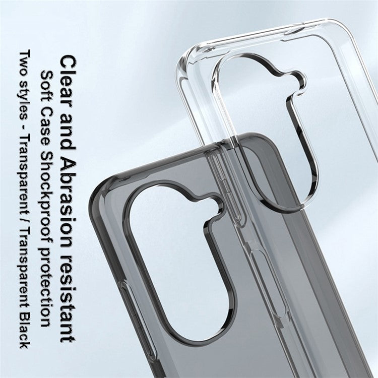 IMAK UX-5 Series for Asus Zenfone 9 5G Clear Shockproof TPU Case Slim Transparent Phone Cover - Transparent