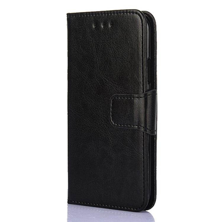 For OnePlus 10T 5G / Ace Pro 5G Texture PU Leather Wallet Flip Case Folio Book Design Magnetic Closure Stand Protective Cover - Black