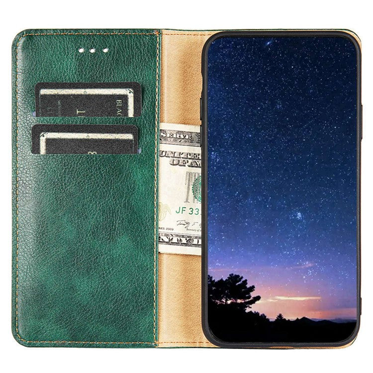 For OnePlus 10T 5G / Ace Pro 5G PU Leather Flip Folio Case Stand Magnetic Absorption Shockproof Wallet Cover - Brown