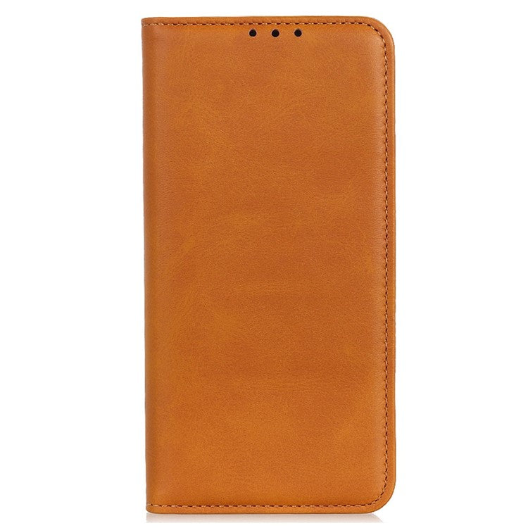 For Asus ROG Phone 6 5G Magnetic Auto-absorbed Stand Wallet Case Split Leather TPU Full Protection Phone Cover - Brown