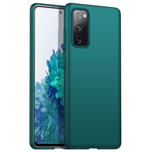 For Samsung Galaxy S20 FE / S20 FE 5G / S20 FE 2022 / S20 Lite Solid Color Hard PC Cover Mobile Phone Case - Green