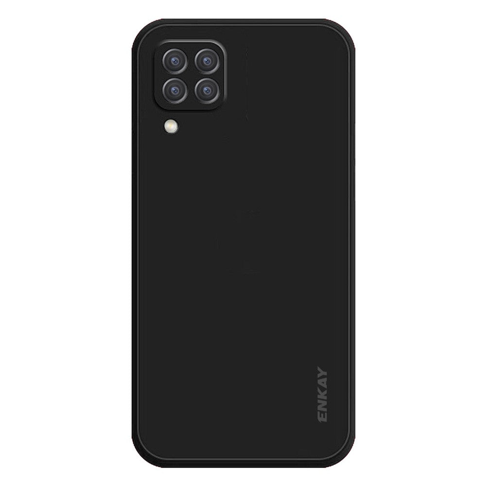 ENKAY HAT PRINCE For Samsung Galaxy M53 5G Anti-drop Silicone Phone Case Straight Edge Liquid Precise Cutout Lens Protection Back Cover - Black