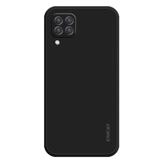 ENKAY HAT PRINCE For Samsung Galaxy M53 5G Anti-drop Silicone Phone Case Straight Edge Liquid Precise Cutout Lens Protection Back Cover - Black