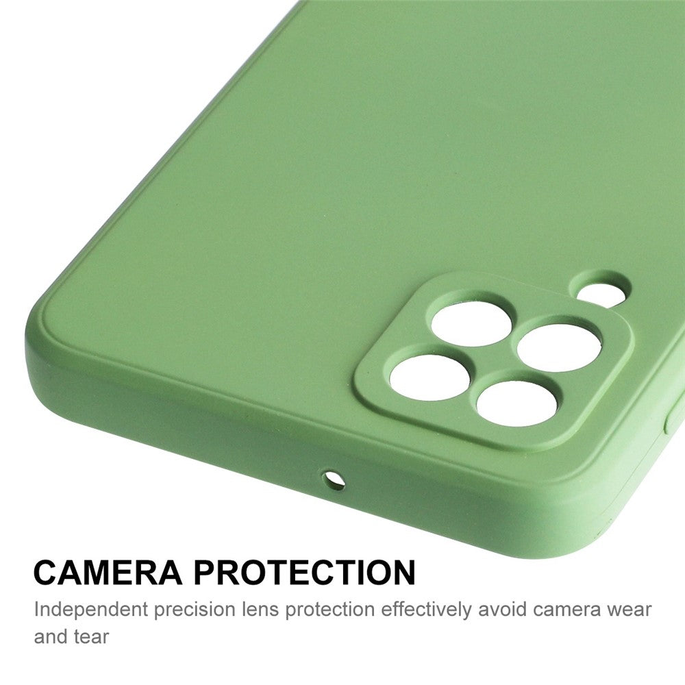 ENKAY HAT PRINCE For Samsung Galaxy M53 5G Anti-drop Silicone Phone Case Straight Edge Liquid Precise Cutout Lens Protection Back Cover - Pink
