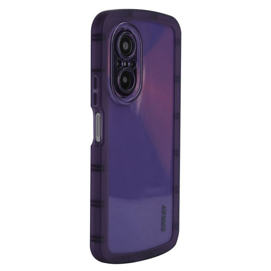 ENKAY HAT PRINCE For Honor 70 5G, Shockproof Matte Phone Case Thickened Edge Soft TPU Protective Back Cover - Purple