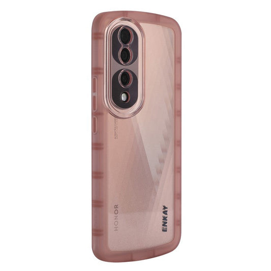 ENKAY HAT PRINCE For Honor 70 Pro 5G / 70 Pro+ 5G Drop-proof Phone Case Matte Surface Thickened Edge Soft TPU Back Cover - Pink