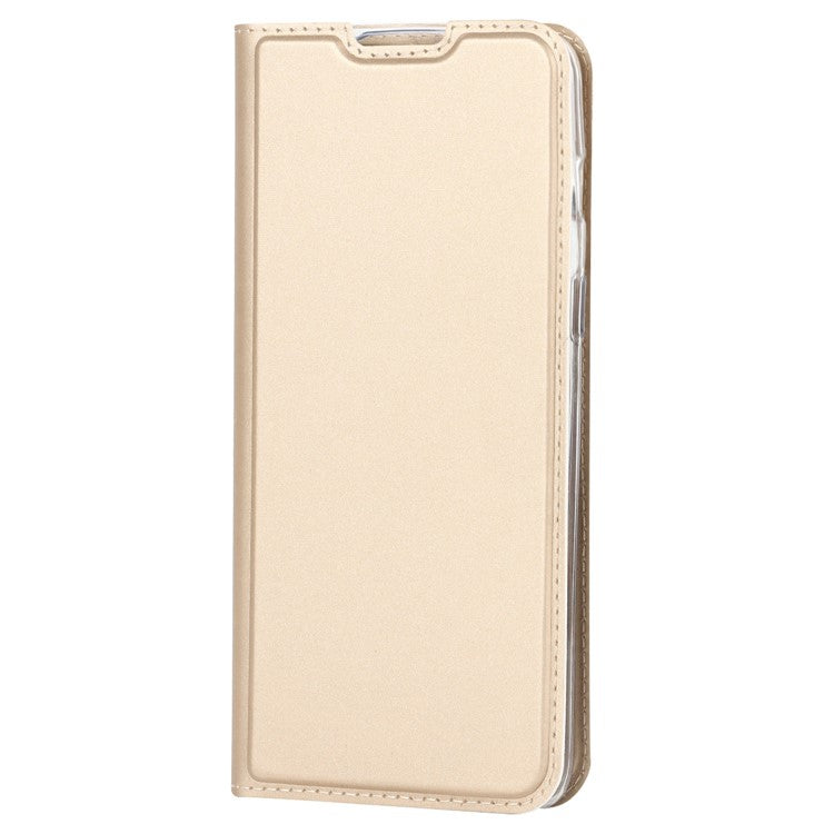 For OnePlus Nord 2T 5G PU Leather Stand Flip Folio Cover Magnetic Absorption Card Slot Case - Gold