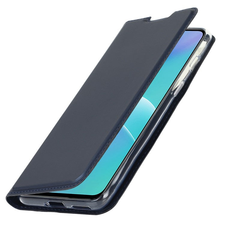 For OnePlus Nord 2T 5G PU Leather Stand Flip Folio Cover Magnetic Absorption Card Slot Case - Blue