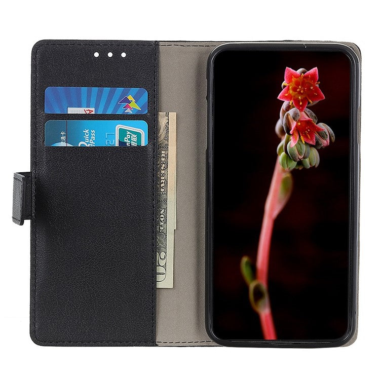 For OnePlus 10T 5G / Ace Pro 5G Wallet Stand PU Leather Cell Phone Case All-round Protection Folio Flip Cover - Black