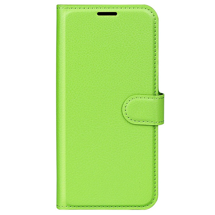 For Asus Zenfone 9 5G / 10 5G Shockproof Litchi Texture Folio Flip Phone Case Fully Wrapped PU Leather Wallet Stand Cover - Green