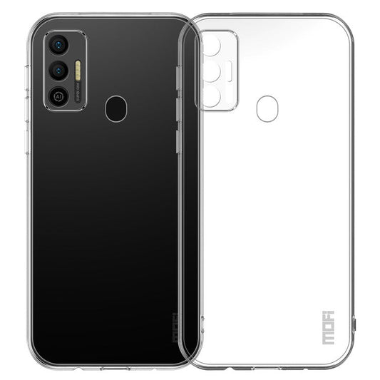 MOFI Soft TPU Phone Case For TECNO Spark 7 4G Non-Yellowing Transparent Shockproof Mobile Phone Back Cover