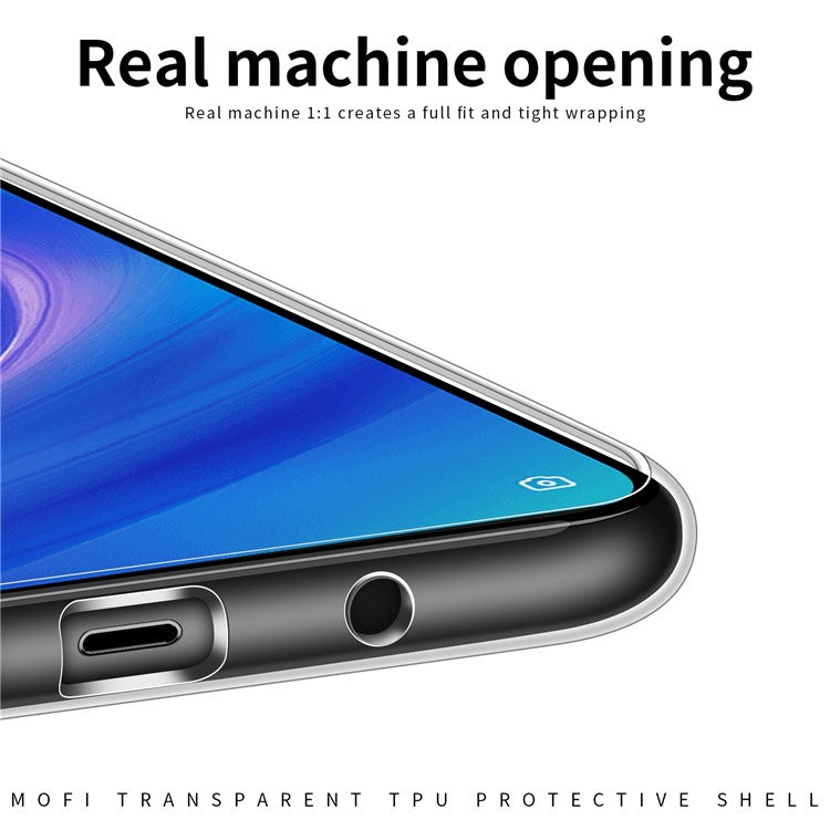 MOFI Soft TPU Phone Case For TECNO Spark 7 4G Non-Yellowing Transparent Shockproof Mobile Phone Back Cover