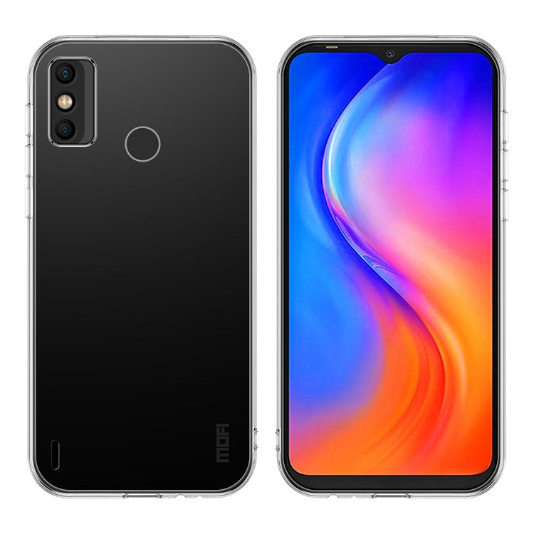 MOFI For TECNO Spark 6 Go Crystal Clear Phone Case Slim TPU Shock Absorption Back Cover