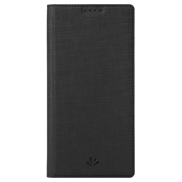 VILI DMX Series Phone Case for Asus Zenfone 9 5G, Full Protection PU Leather Phone Shell Stand Cover with Card Slot - Black