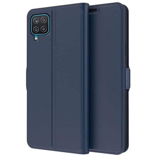 For Samsung Galaxy M53 5G PU Leather Magnetic Case Stand Design Shockproof TPU Shell with Card Holder - Blue