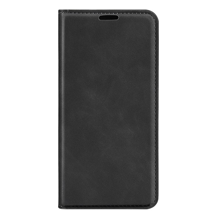 For OnePlus Ace Pro 5G / 10T 5G Skin-touch Feeling PU Leather Case Magnetic Auto-absorbed Stand Wallet Folio Flip Phone Cover - Black