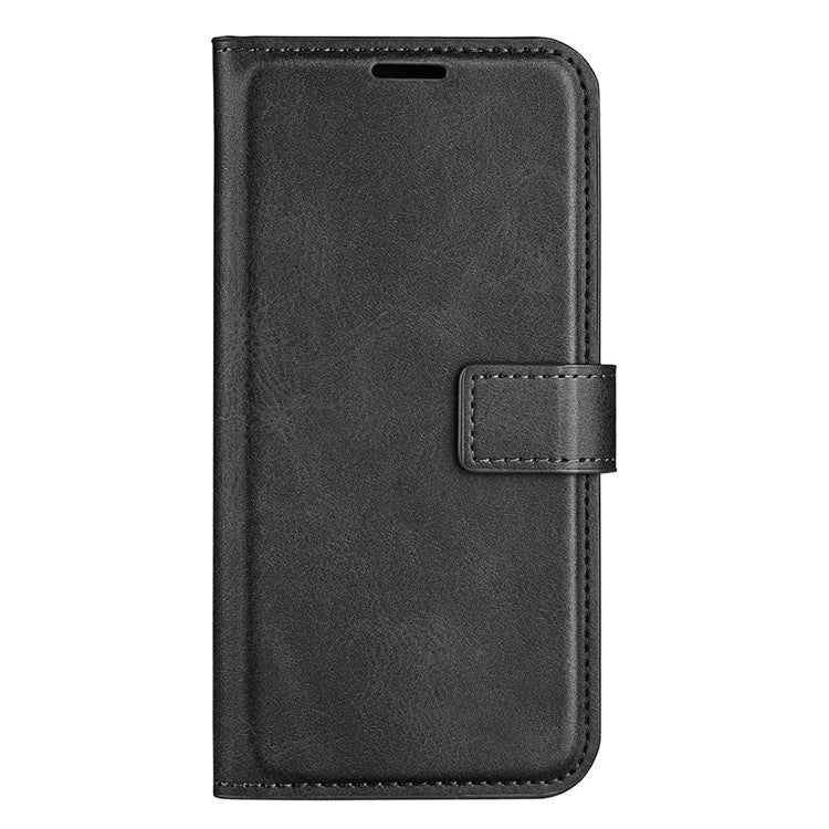 For OnePlus Ace Pro 5G / 10T 5G Square Magnetic Clasp Folio Flip Textured PU Leather Cover Inner TPU Phone Case with Wallet Stand - Black
