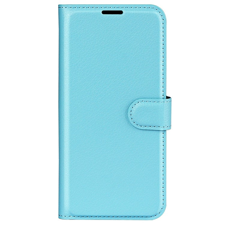 For OnePlus Ace Pro 5G / 10T 5G Litchi Texture Folio Flip Phone Case PU Leather Wallet Stand Protective Cover - Blue