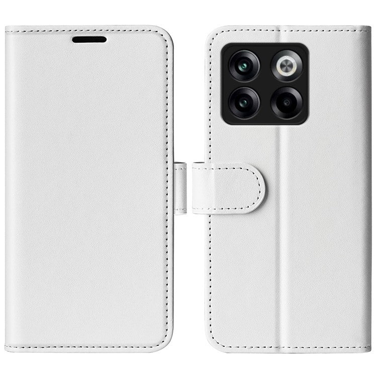 For OnePlus Ace Pro 5G / 10T 5G PU Leather Crazy Horse Texture Phone Case Folio Flip Wallet Stand Anti-drop Cover - White